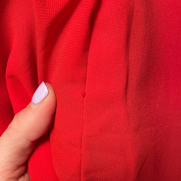 Cosmopolitan Red Off-the-Shoulder Skater Dress - Picture 9 of 11